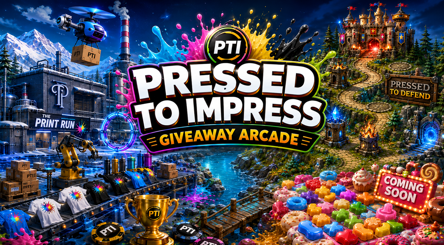 Pressed To Impress Prize Arcade