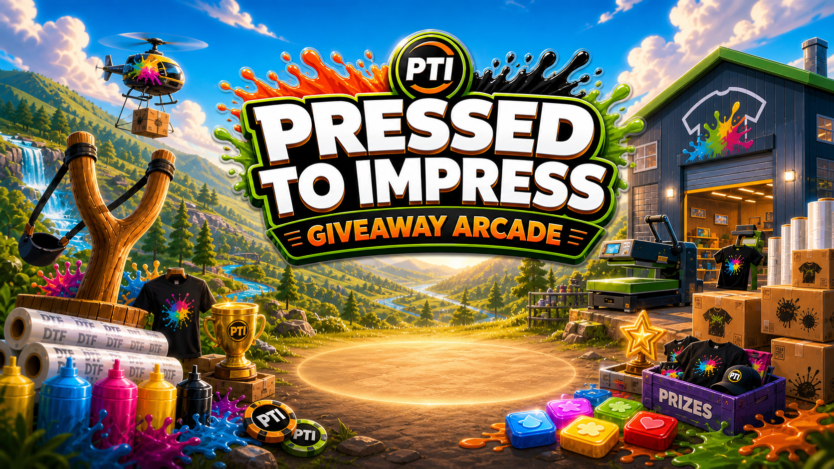 Pressed To Impress Prize Arcade